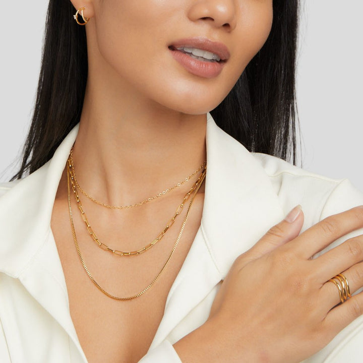 Multi-Layer Chain Necklace