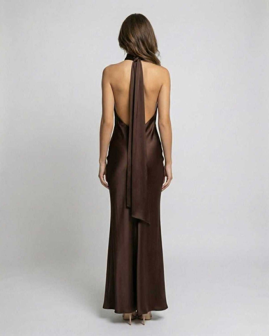 Sophisticated Satin Maxi Wedding Guest Dress (2)