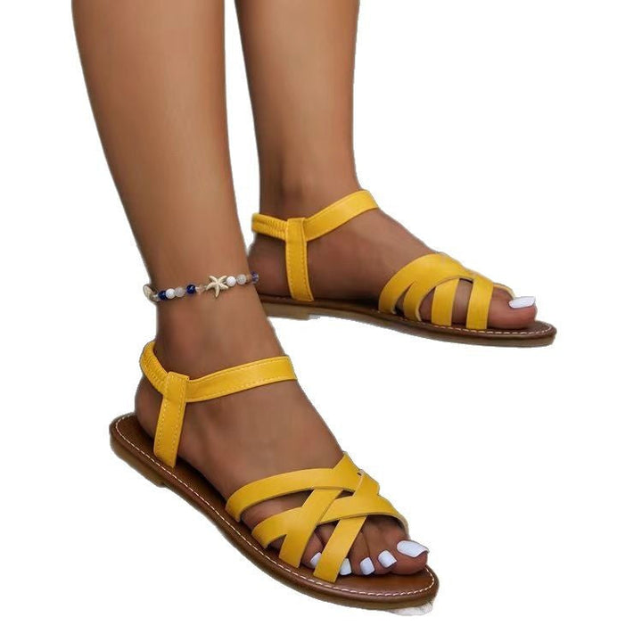 Women's Adjustable Leather Sandals for (6)