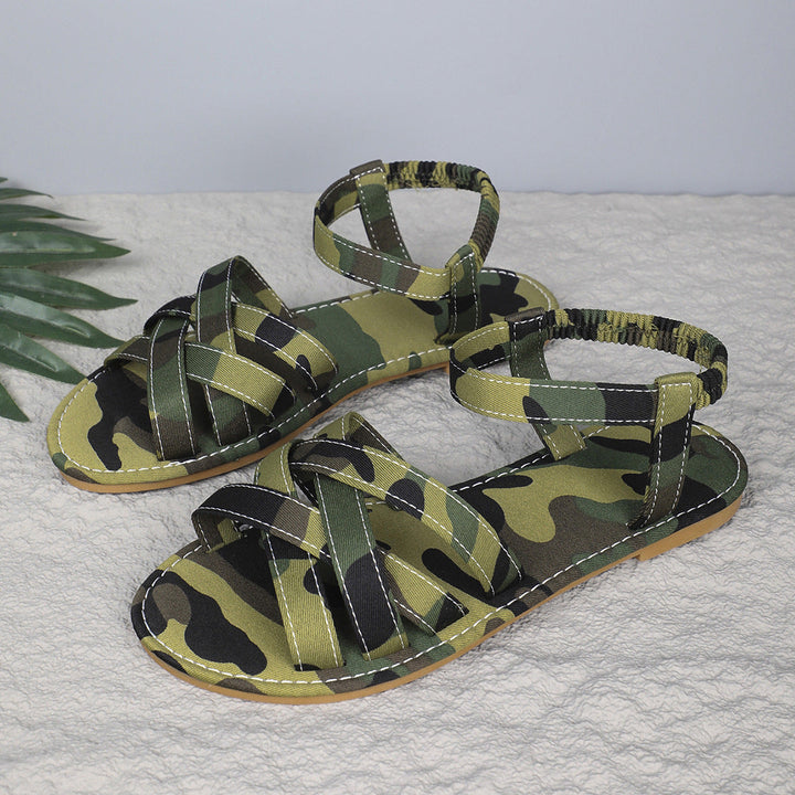 Women's Adjustable Leather Sandals for in Olive