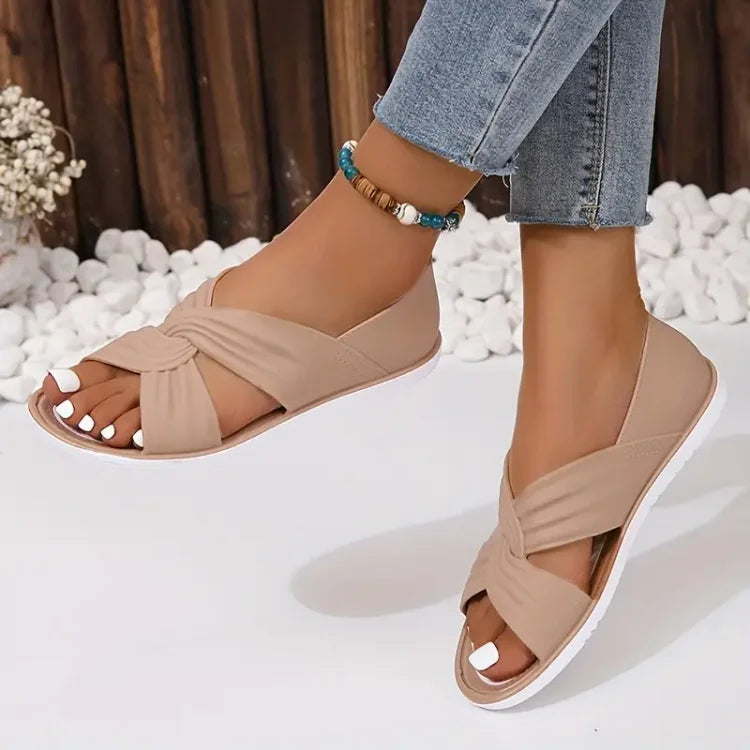 Women's Black Orthopedic Sandals for Everyday