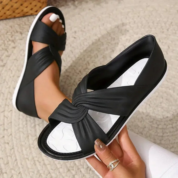 Women's Black Orthopedic Sandals for Everyday (7)