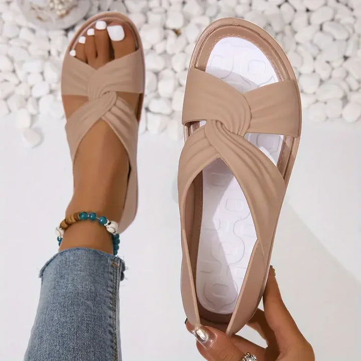 Women's Black Orthopedic Sandals for Everyday in Beige