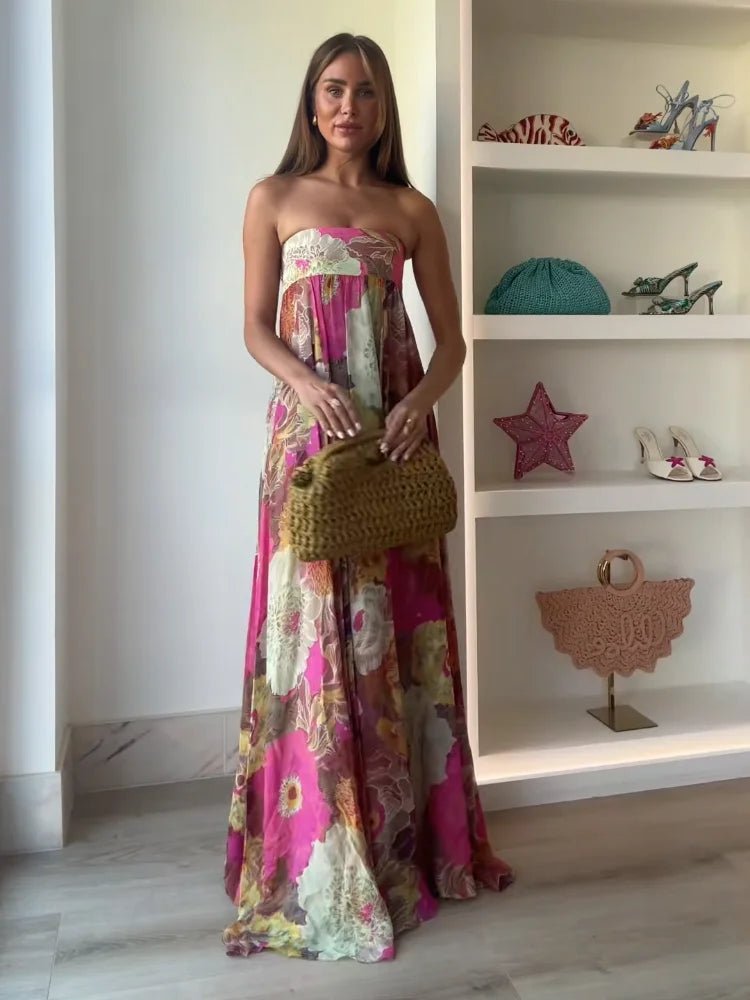 Women's Boho Floral Maxi Dress for Wedding Guests (3)