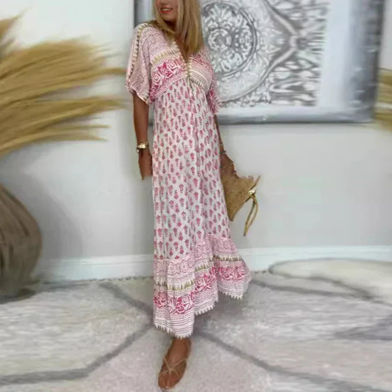 Women's Boho Maxi Dress for Summer (2)