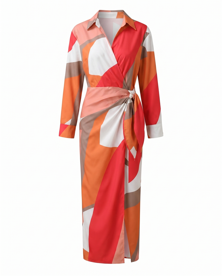 Women's Botanical Maxi Summer Dress in Multicolour 2