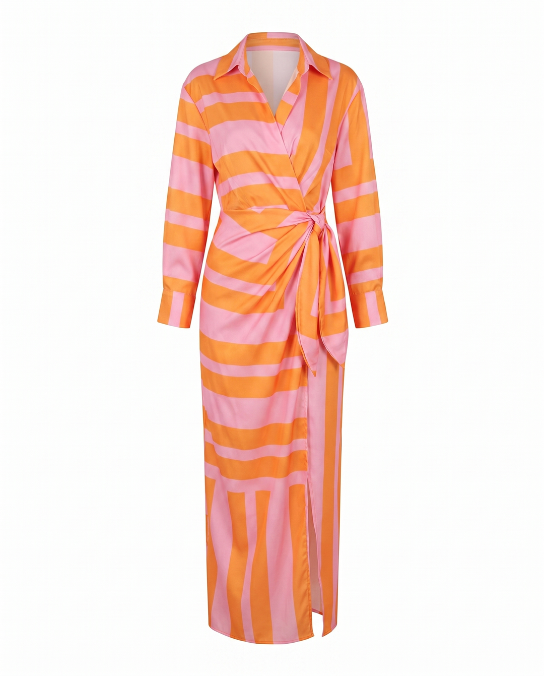 Women's Botanical Maxi Summer Dress in Orange 2