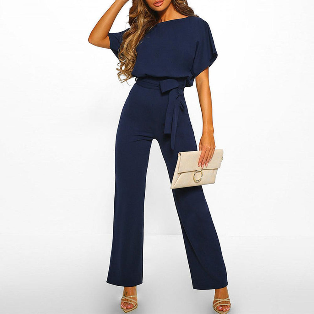Women's Casual Jumpsuit for Autumn Outfits in Dark Blue