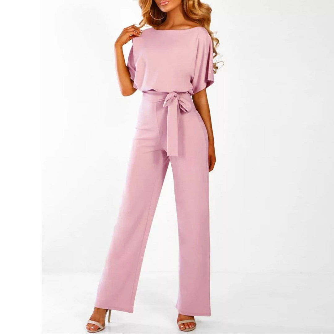 Women's Casual Jumpsuit for Autumn Outfits in Pink