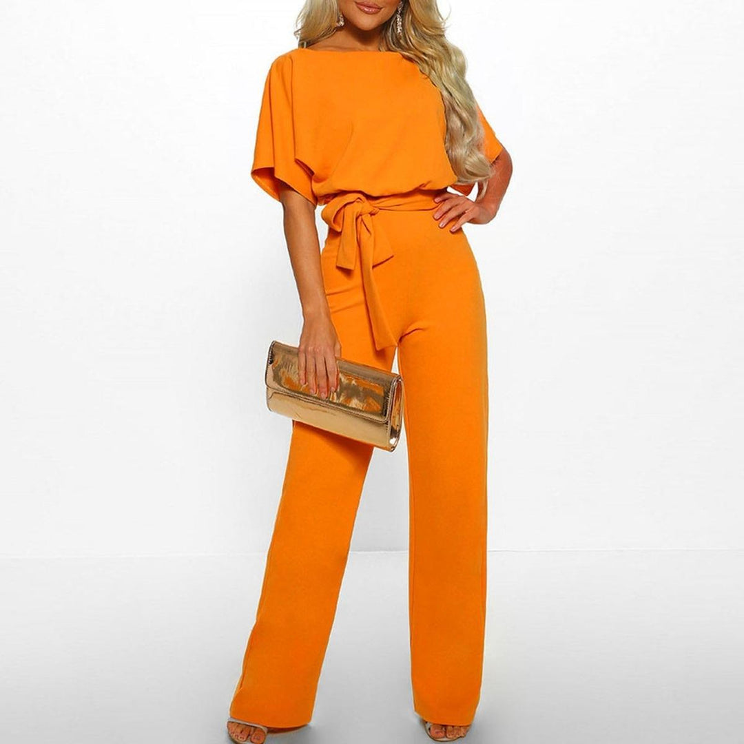 Women's Casual Jumpsuit for Autumn Outfits in Yellow