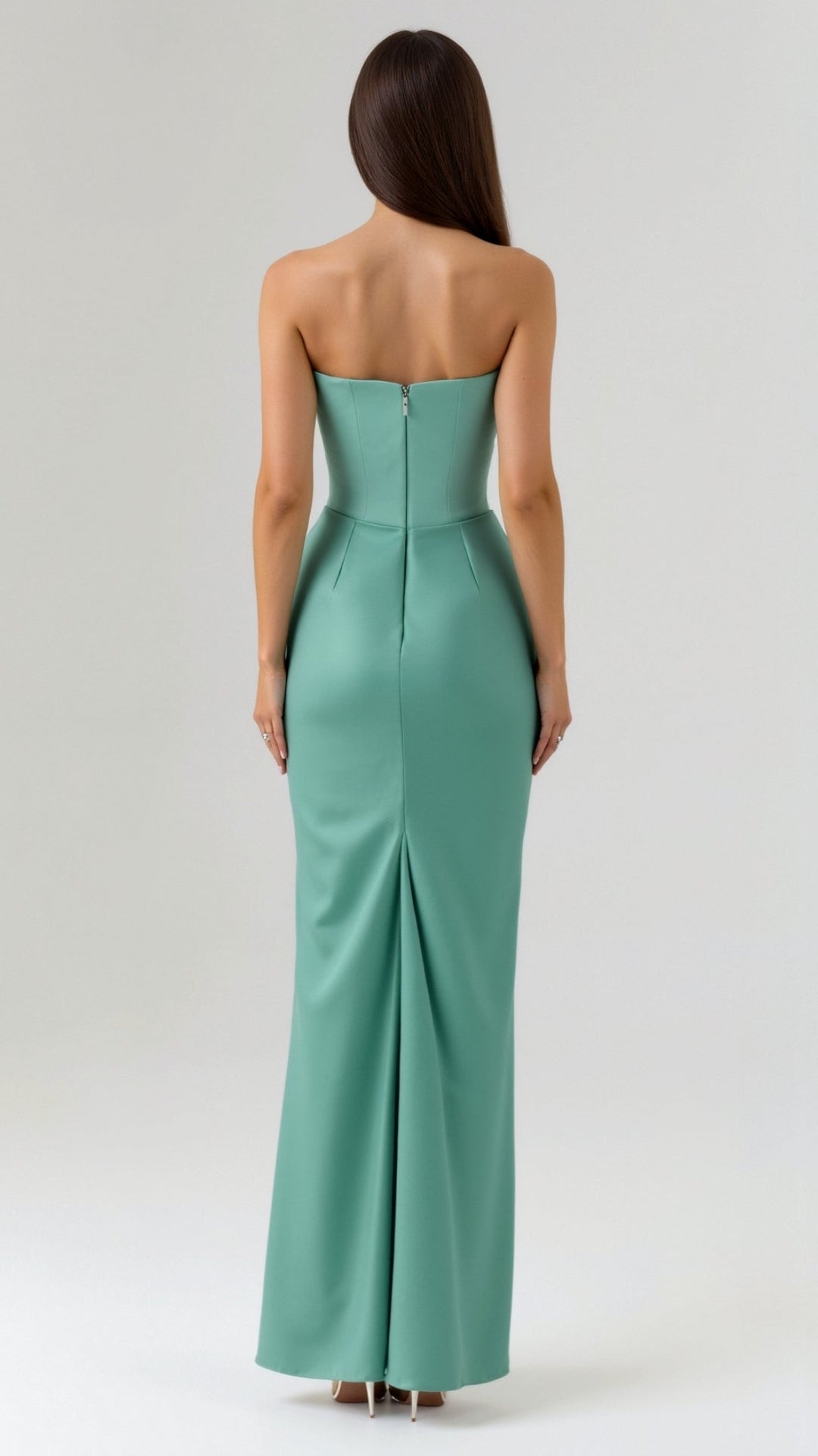 Women's Column Maxi Dress for Wedding Guests in Mintgrün 3