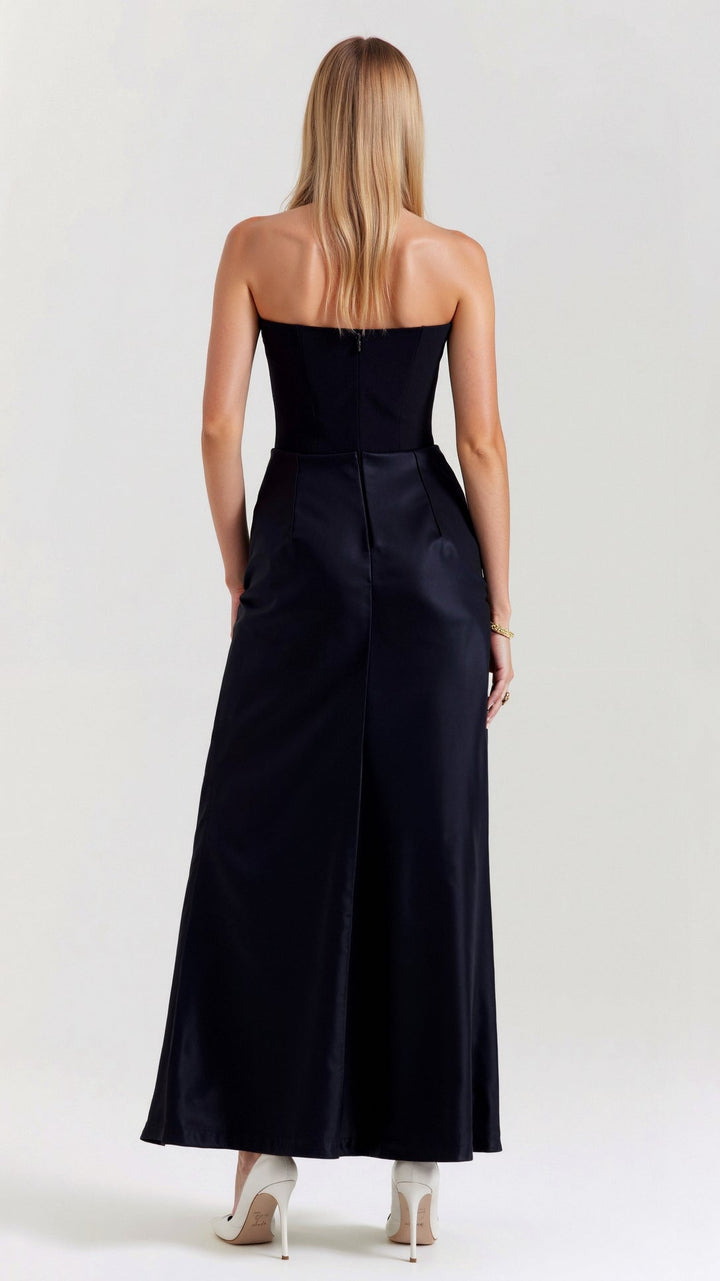 Women's Column Maxi Dress for Wedding Guests in White 2