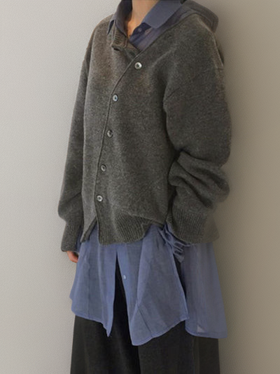 Women's Cosy Chunky Knitted Jumper for Autumn in Brown