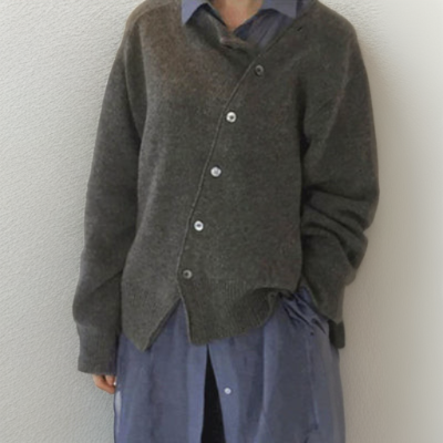 Women's Cosy Chunky Knitted Jumper for Autumn in Grey