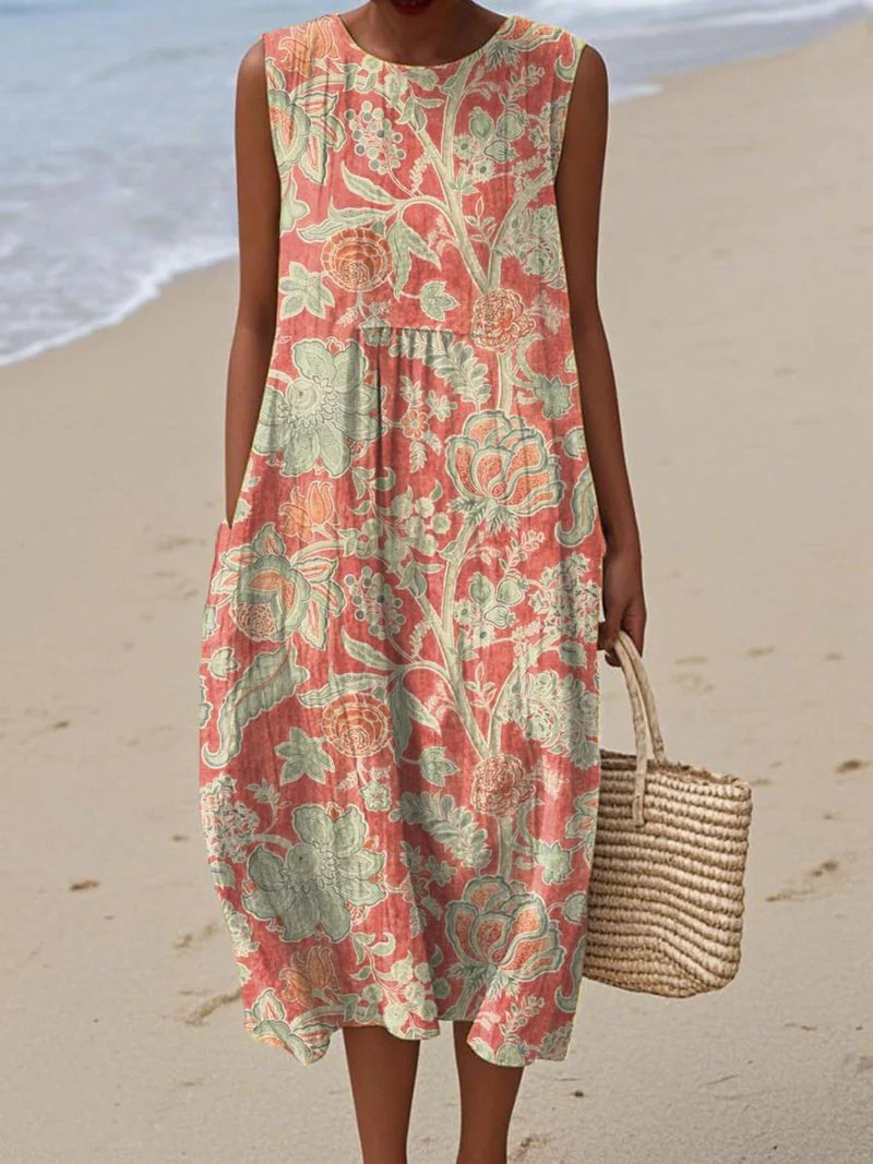 Women's Effortless Maxi Wedding Guest Dress