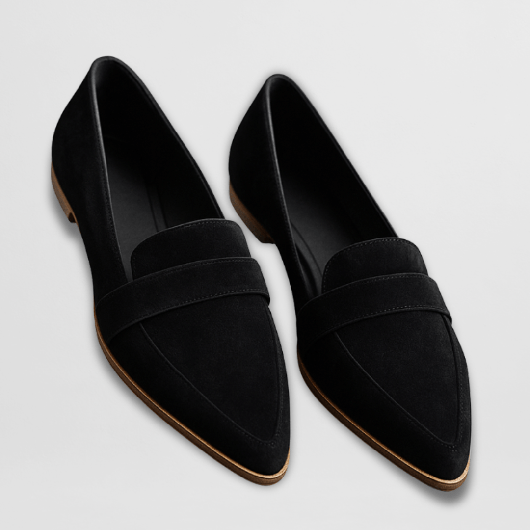 Women's Elegant Pointed Loafer for in Black
