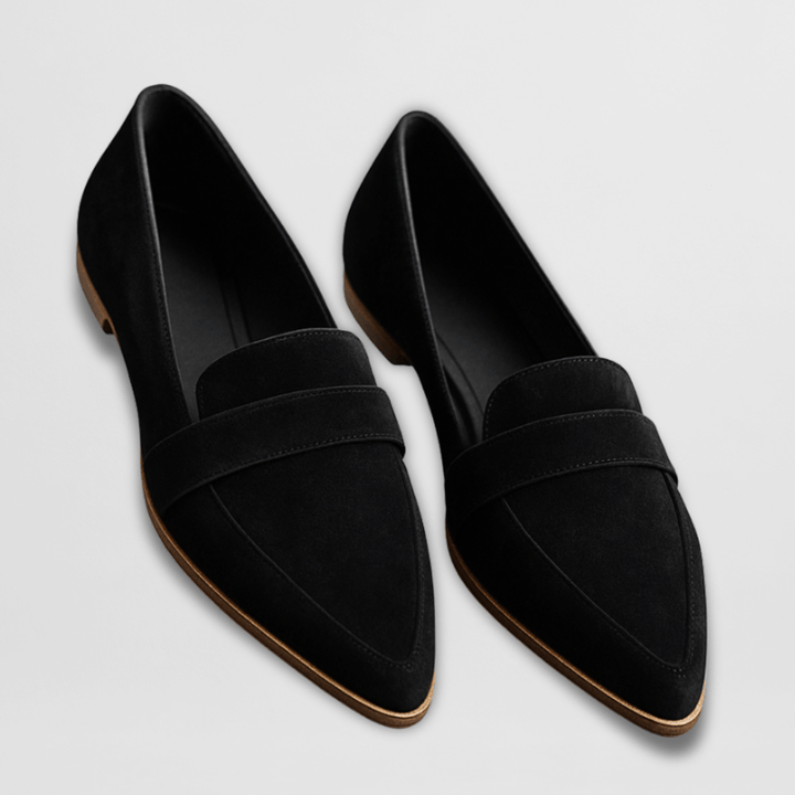 Women's Elegant Pointed Loafer for in Black
