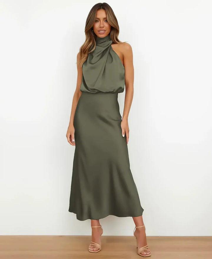 Women's Elegant Wedding Guest Midi Dress (8)