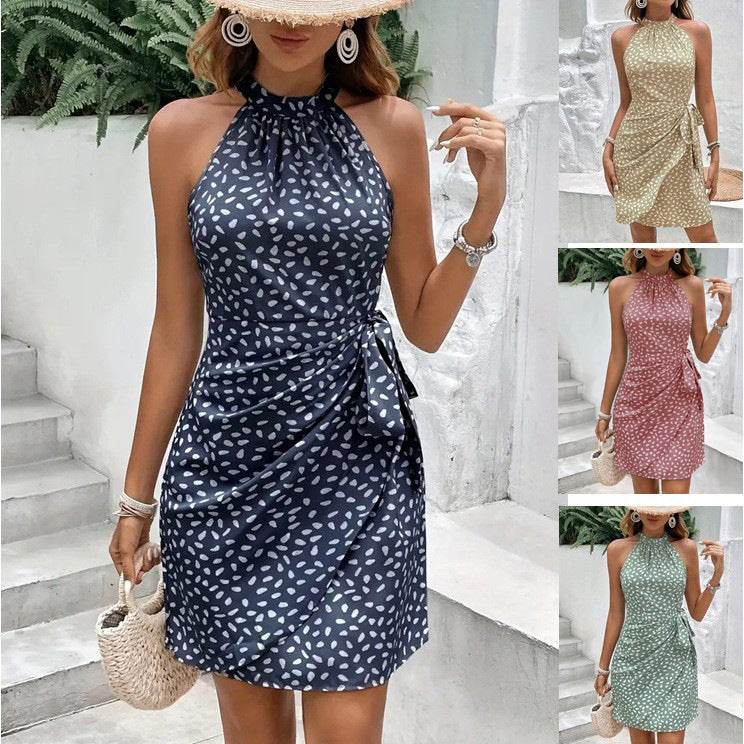 Women's Elegant Wrap Wedding Guest Dress