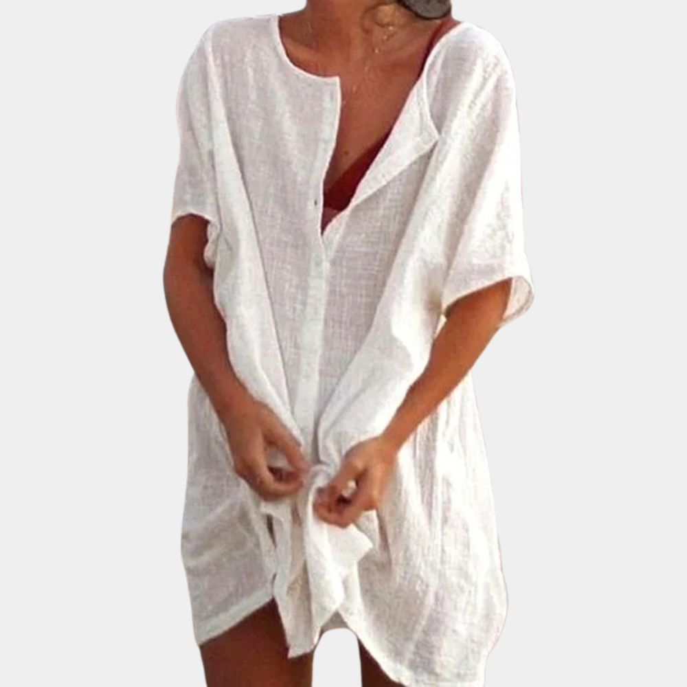 Women's Mini Dress for Wedding Guests in White