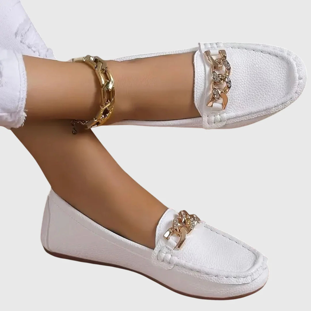 Women's Slip-On Loafer with Chain