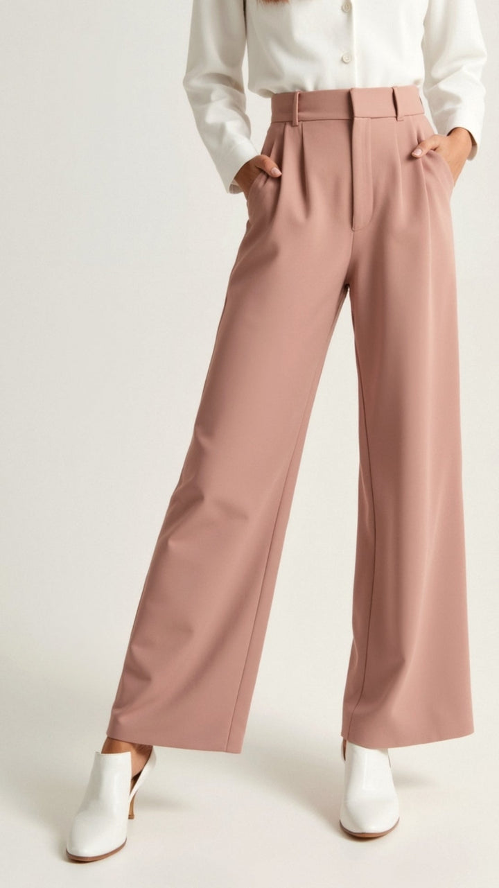 Women's Smart Wide Leg Trousers for Work (8)