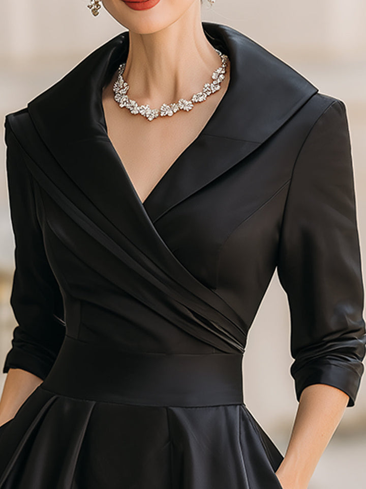 Women's Sophisticated Autumn Wedding Guest Dress (2)