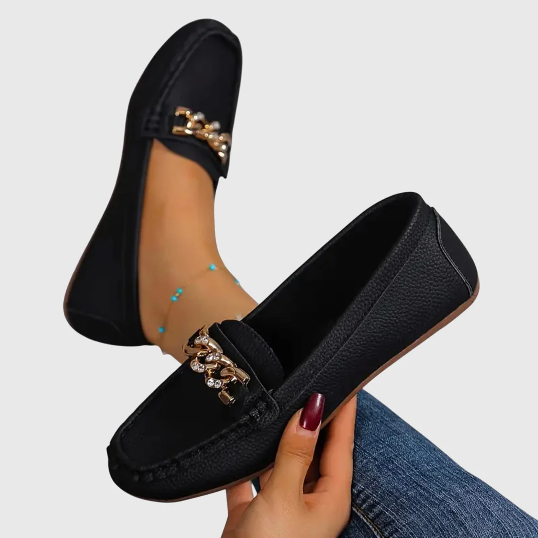 Women's Summer Loafers with Chain Accents (4)